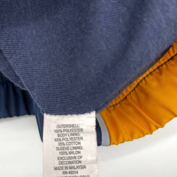 CHAMPION Blue and Gold US Navy Full Zip Track Jacket Womens Small Windbreaker - Picture 3 of 6